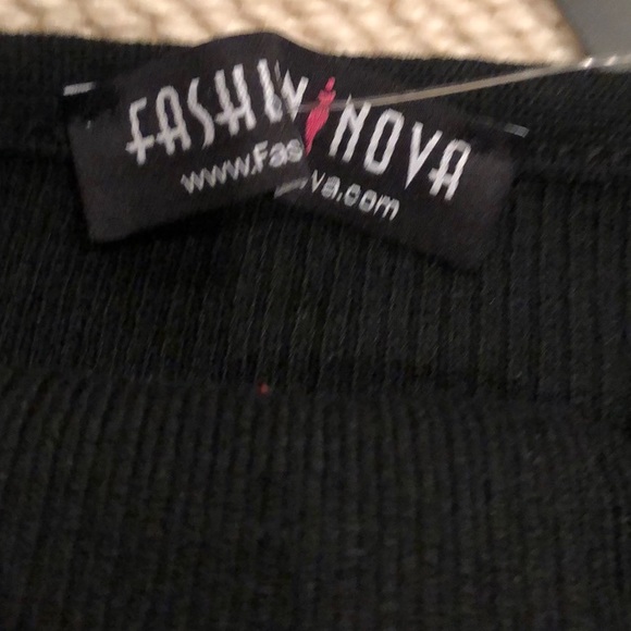 Fashion Nova Black Laced Up Corset Strapless  Dress - Picture 6 of 7